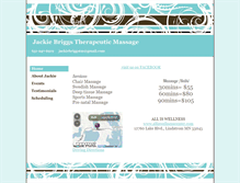 Tablet Screenshot of jackiebriggstherapeuticmassage.com